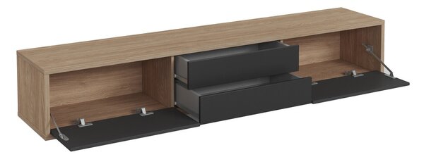 Comodă TV Austin 325Antracit, Stejar, 18x3x4cm