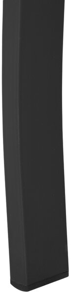 Outsunny Banca de gradina scaun de gradina din metal 2 locuri impermeabila neagra 127 x 62 x 82cm