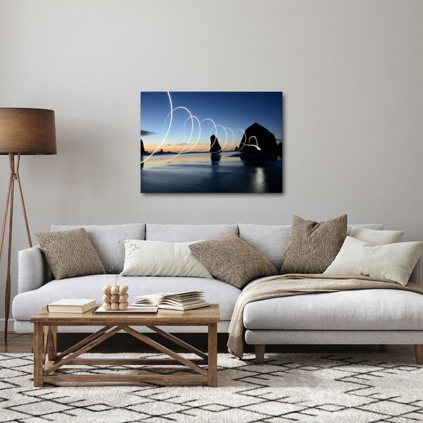 Tabloul - plaja în apus de soare (70x50 cm)