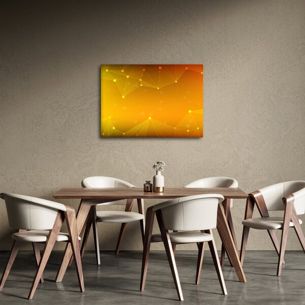 Tabloul abstract galben (70x50 cm)