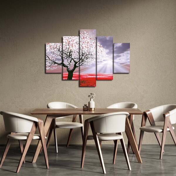 Tablou cu pomul roșu (150x105 cm)