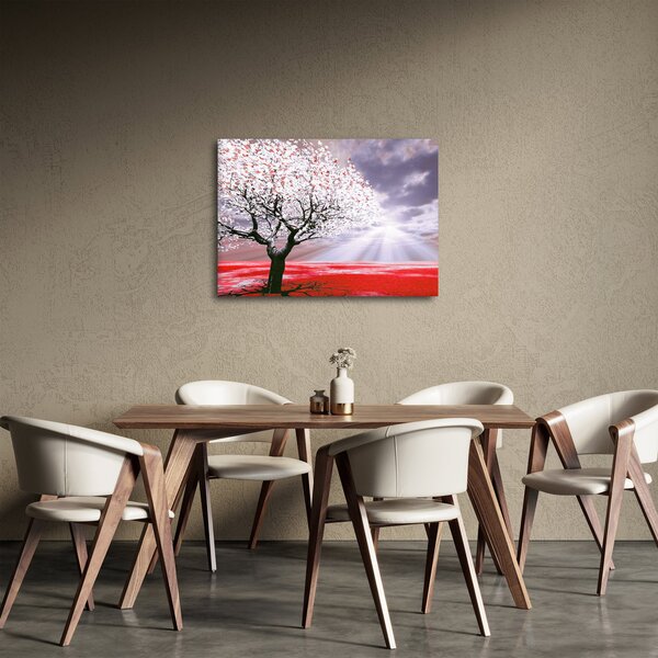 Tablou cu pomul roșu (70x50 cm)