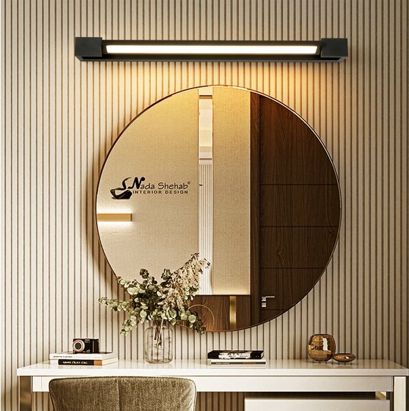 Brilagi-LED Iluminare pentru oglindă de baie AQUA LINE LED/18W/230V 60 cm IP44 negru