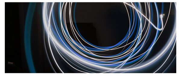 Tabloul cu linii albastre (120x50 cm)
