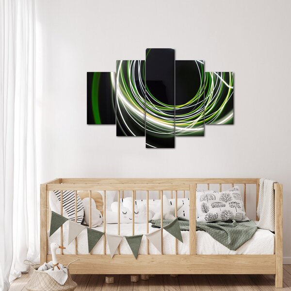 Tablou cu linii verzi (150x105 cm)