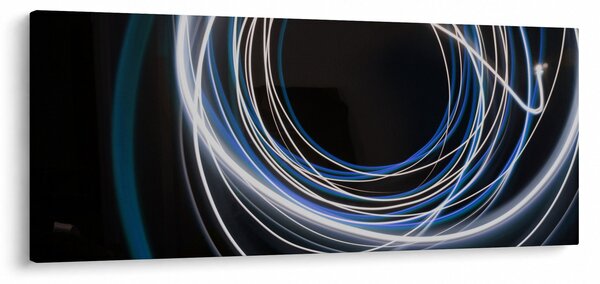 Tabloul cu linii albastre (120x50 cm)