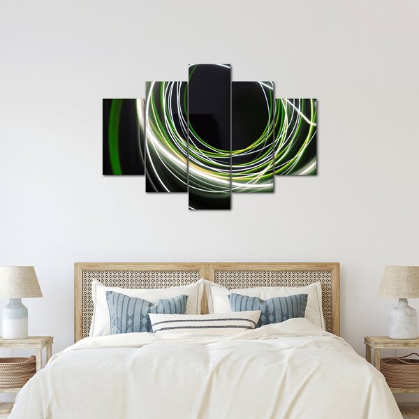 Tablou cu linii verzi (150x105 cm)