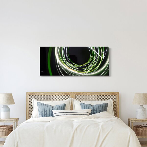 Tablou cu linii verzi (120x50 cm)