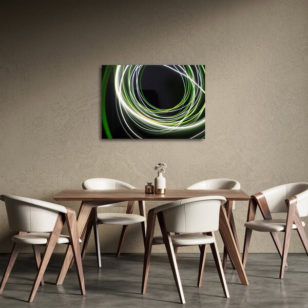 Tablou cu linii verzi (70x50 cm)