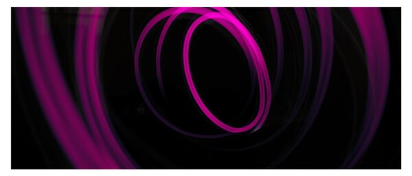 Tablou - linii violete (120x50 cm)