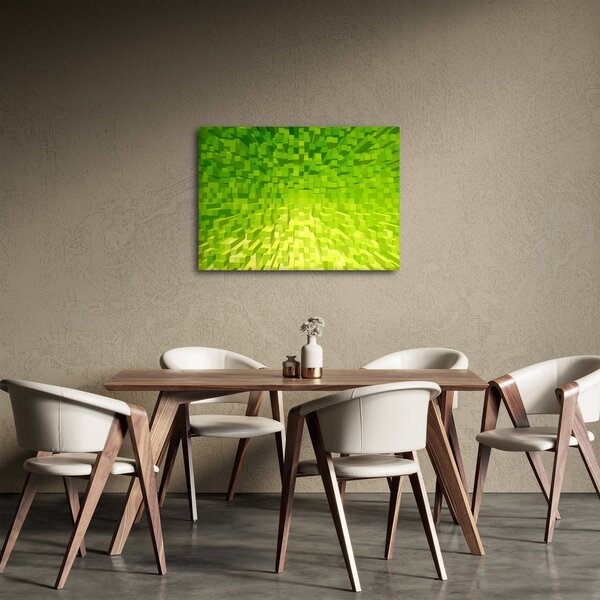 Tabloul cuburilor galbenverzui (70x50 cm)