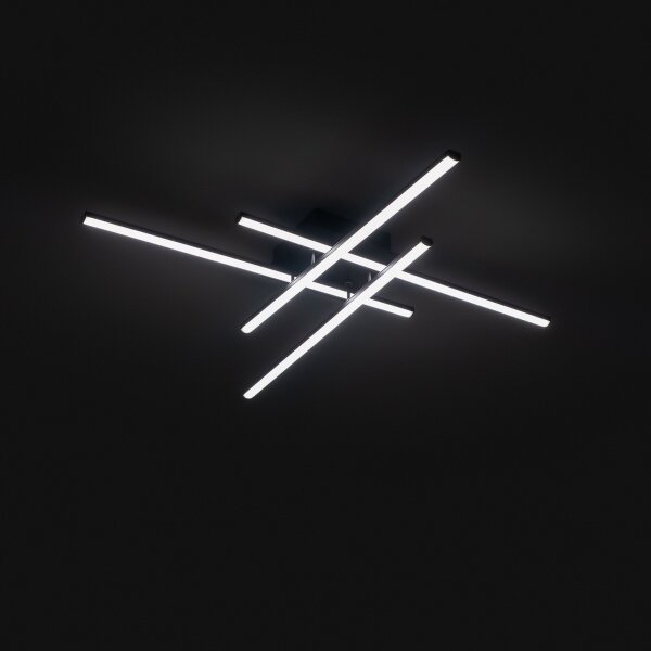 Brilagi - Plafonieră LED STRIPES LED/37W/230V neagră