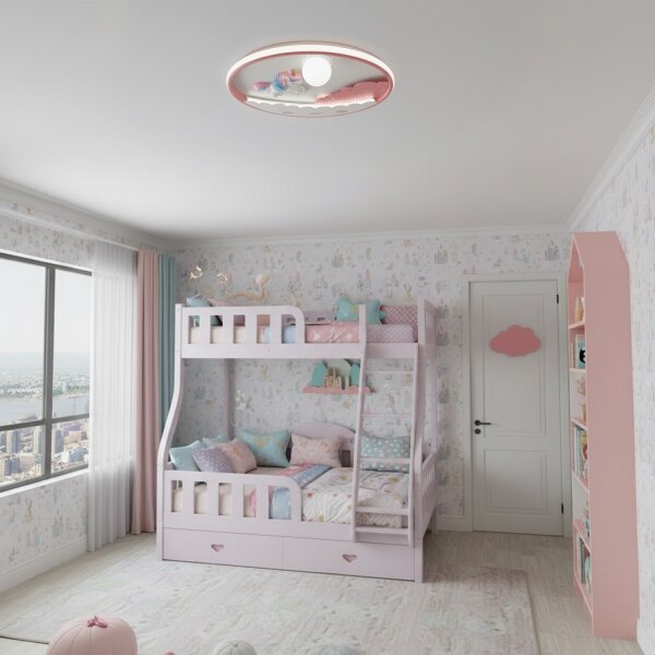 Brilagi - Plafonieră LED reglabilă pentru copii UNICORN/68W/230V 3000-6000K + telecomandă