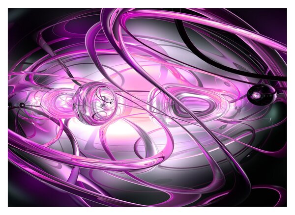 Tabloul cu abstracție frumoasă în violet (70x50 cm)