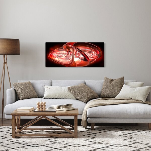 Tabloul - forme roșii (120x50 cm)