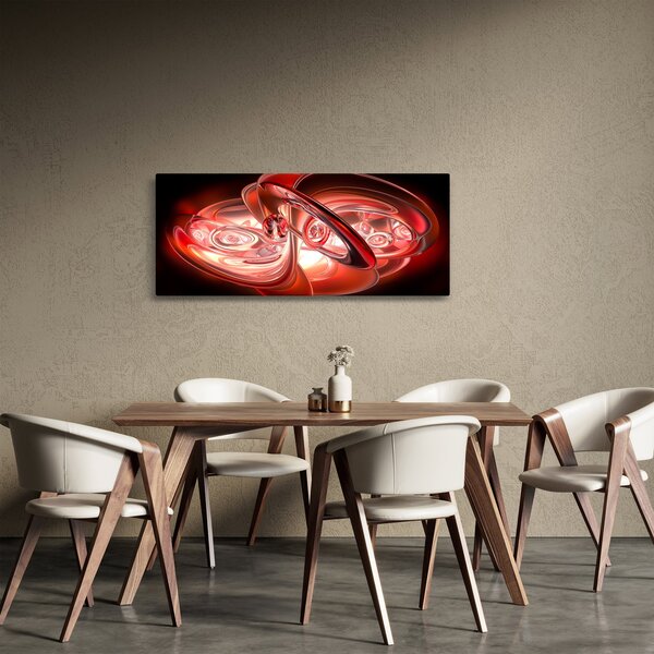 Tabloul - forme roșii (120x50 cm)