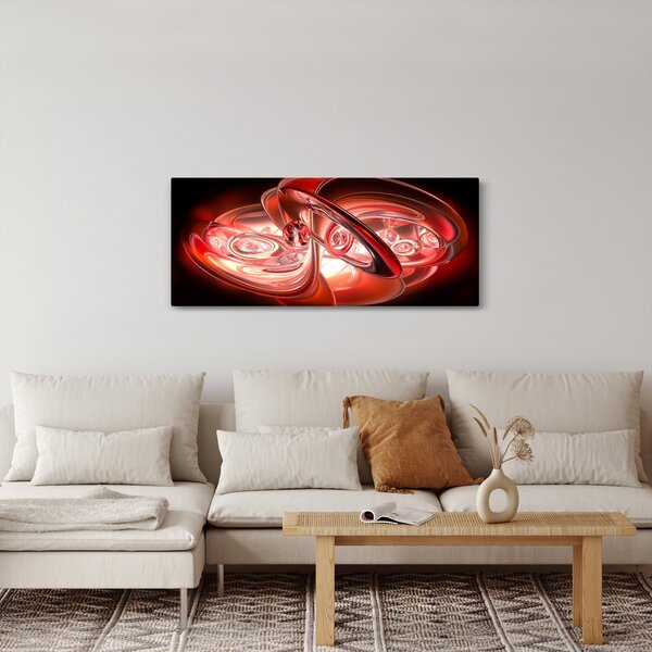 Tabloul - forme roșii (120x50 cm)