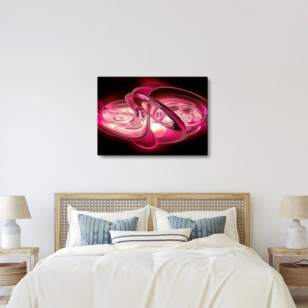 Tabloul cu fractali roz (70x50 cm)