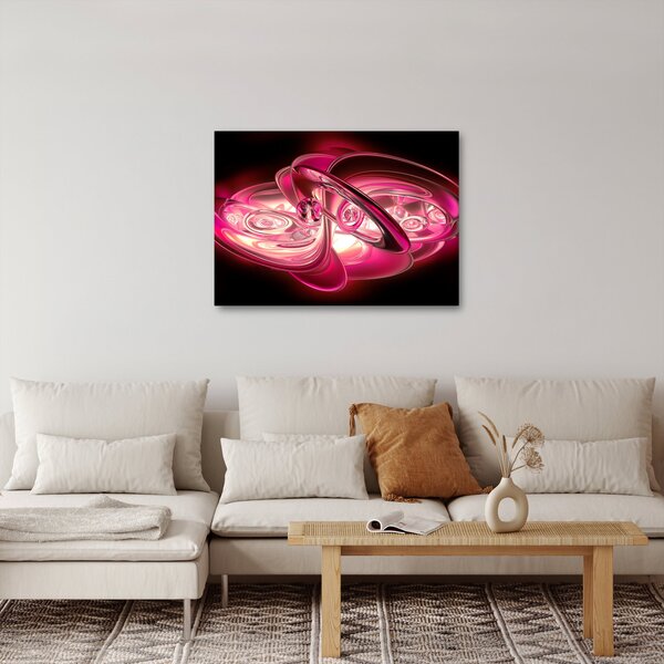 Tabloul cu fractali roz (70x50 cm)