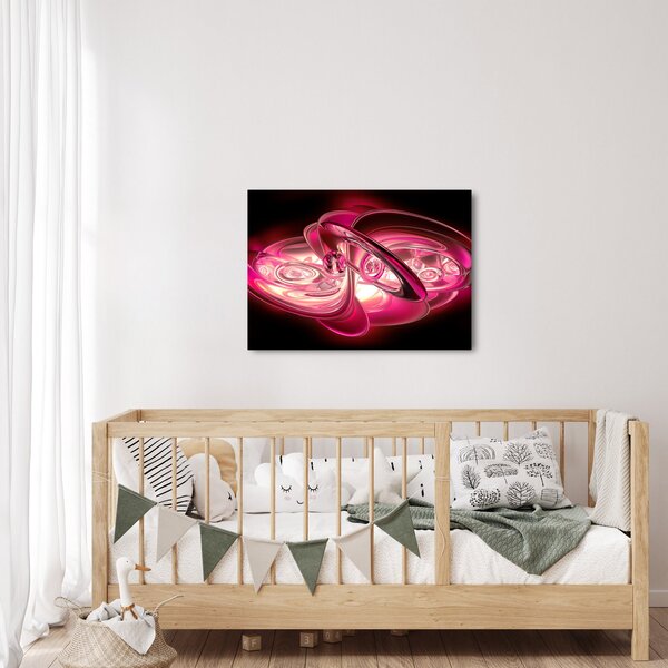 Tabloul cu fractali roz (70x50 cm)