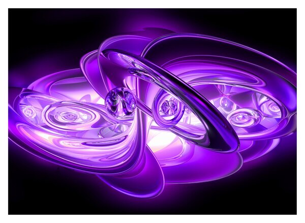 Tabloul fractalilor în violet (70x50 cm)