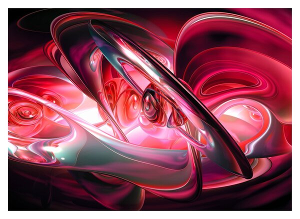 Tabloul fractalilor în roșu (70x50 cm)