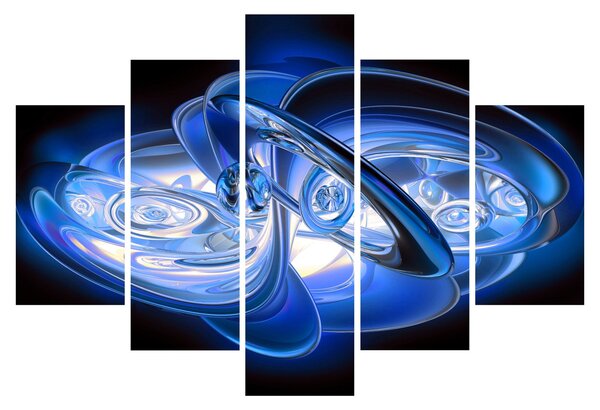Tabloul abstract albastru (150x105 cm)