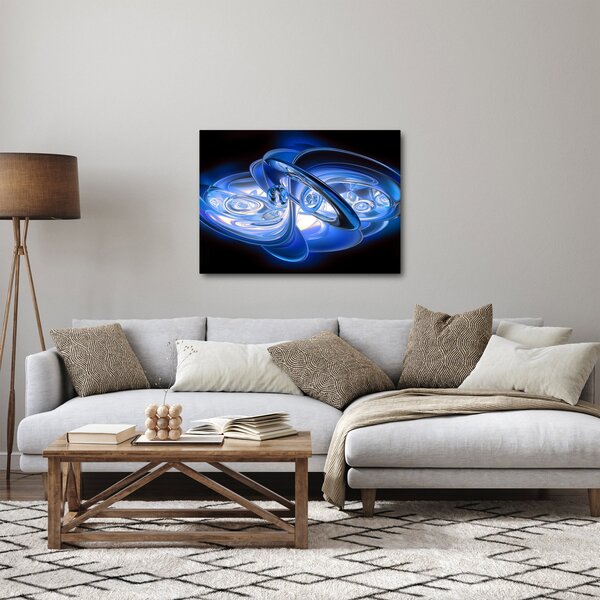Tabloul abstract albastru (70x50 cm)