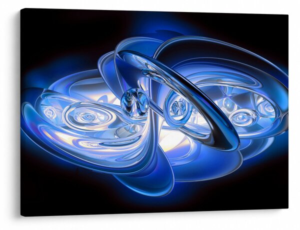 Tabloul abstract albastru (70x50 cm)