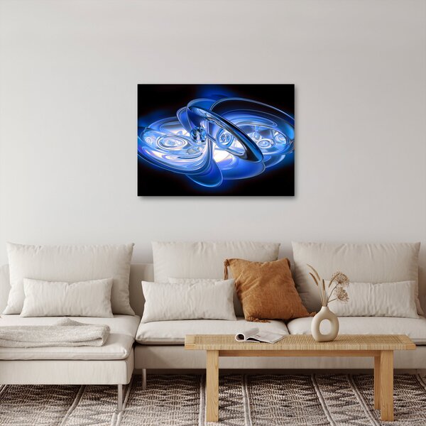 Tabloul abstract albastru (70x50 cm)