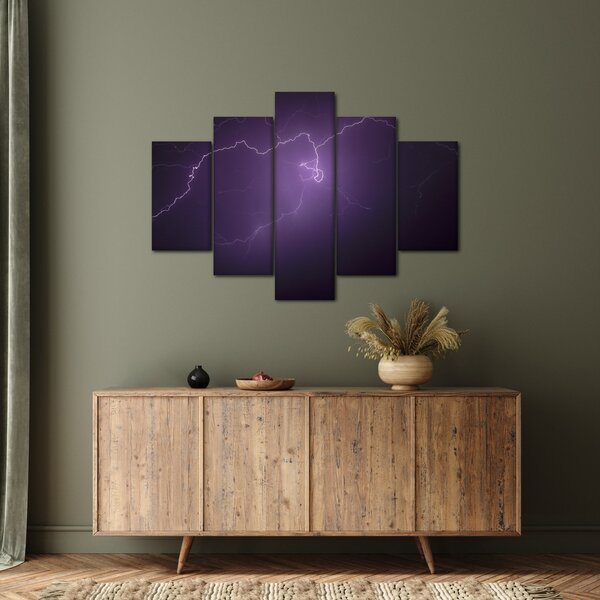Tabloul cu fulger pe cer (150x105 cm)