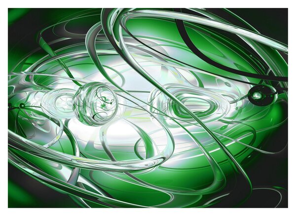 Tabloul abstract verde (70x50 cm)