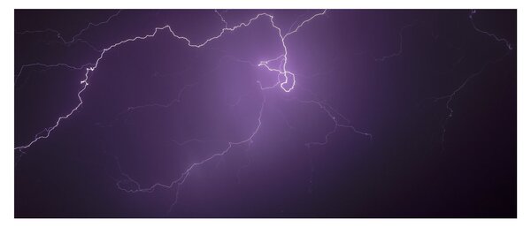 Tabloul cu fulger pe cer (120x50 cm)