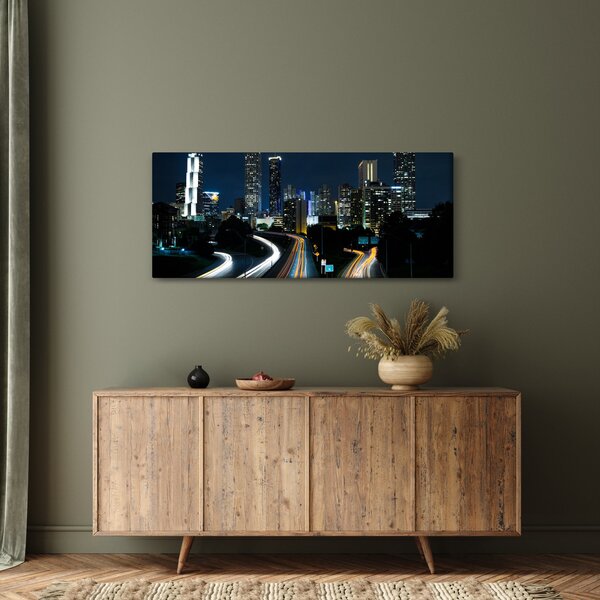 Tabloul metropolei nocturne (120x50 cm)