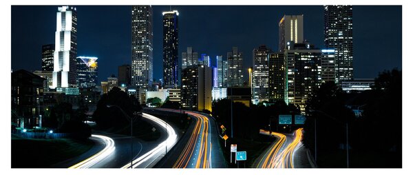 Tabloul metropolei nocturne (120x50 cm)