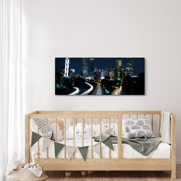 Tabloul metropolei nocturne (120x50 cm)