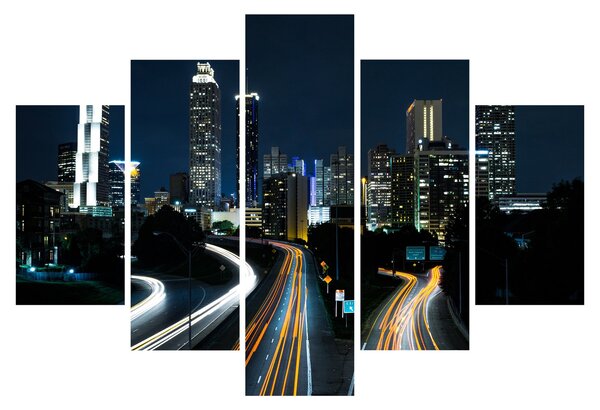 Tabloul metropolei nocturne (150x105 cm)