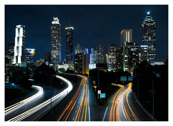 Tabloul metropolei nocturne (70x50 cm)