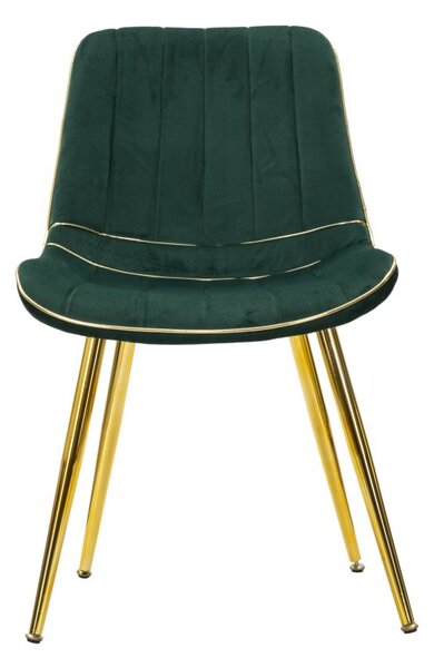 Mauro Ferretti SCAUN PARIS VERDE/AURIU SET 2 BUC CM 51X59X79