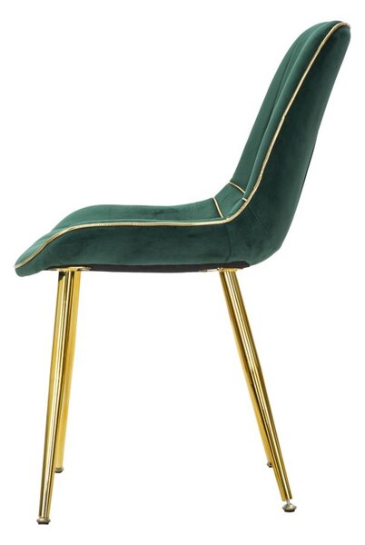Mauro Ferretti SCAUN PARIS VERDE/AURIU SET 2 BUC CM 51X59X79
