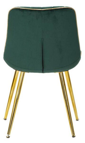Mauro Ferretti SCAUN PARIS VERDE/AURIU SET 2 BUC CM 51X59X79