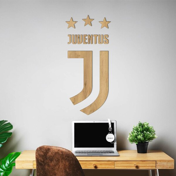 DUBLEZ | Logo din lemn al clubului de fotbal - Juventus