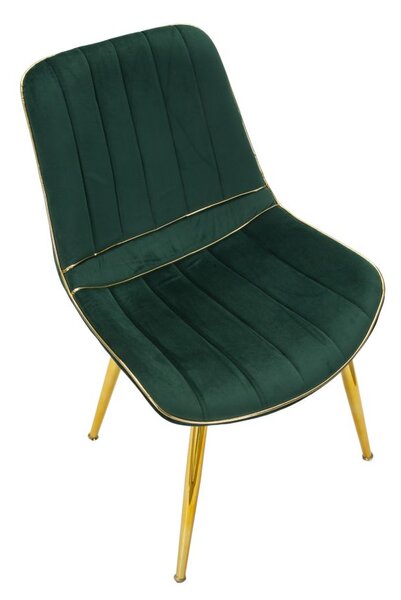 Mauro Ferretti SCAUN PARIS VERDE/AURIU SET 2 BUC CM 51X59X79