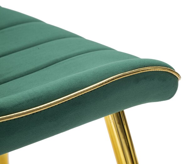 Mauro Ferretti SCAUN PARIS VERDE/AURIU SET 2 BUC CM 51X59X79