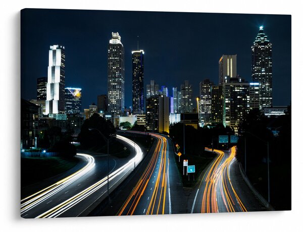 Tabloul metropolei nocturne (70x50 cm)
