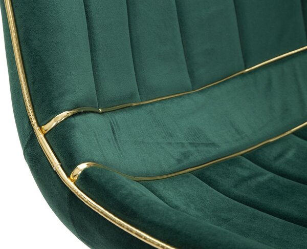 Mauro Ferretti SCAUN PARIS VERDE/AURIU SET 2 BUC CM 51X59X79