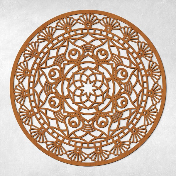 DUBLEZ | Mandala decorativă a păcii | Tablou de perete