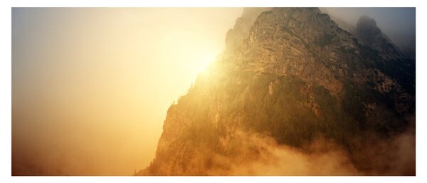Tabloul muntelui în ceață (120x50 cm)