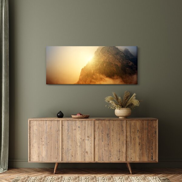 Tabloul muntelui în ceață (120x50 cm)