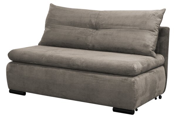 KONDELA Fotoliu extensibil, gri-bej Taupe, KENY 2R